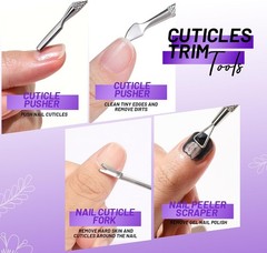 FANDEI Nail Care Kit, Nail Buffers and Files, Nail Cuticle Tools Kit,