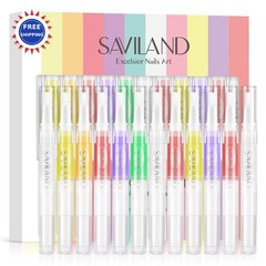 Cuticle Oil Pen 12PCS Natural Revitalizing Nail Vitamin E Softener SAVILAND