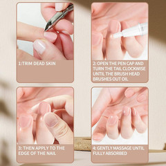 6Pcs Nail Cuticle Oils Nail Nutrition Oil Pen Nail Nourishment Pens 6 Smell Cuti