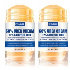 Urea Cream Stick 60% plus 2% Salicylic Acid, 2PCS 1.4 Ounce (Pack of 2)