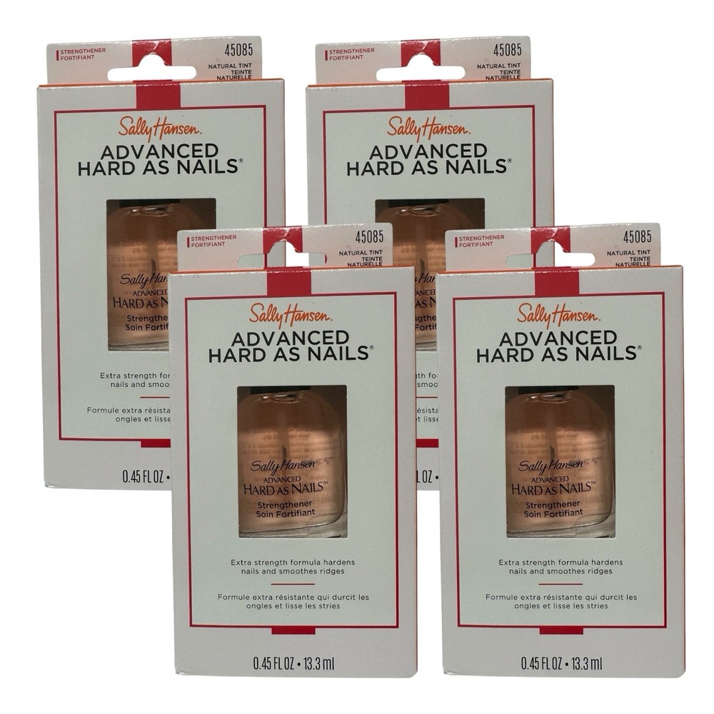 4 Pk Sally Hansen Advanced Hard As Nails X Strength Treatment 45085 Natural Tint