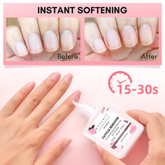 Cuticle Remover Liquid, 50Ml Professional Instant Softener Cream for Dry Cuticle