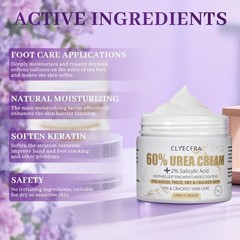 Clyecfra 5-in-1 60% Urea Cream with 2% Salicylic Acid, 60 Percent…