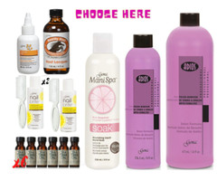 Gena Manicure Products – Cuticle/Scrub/Polish Remover/Lacquer/Soak/Tea Tree Oil