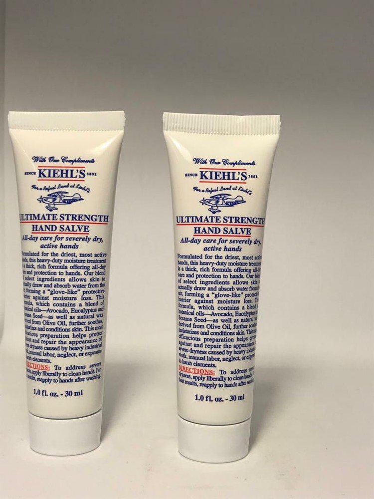 2X Kiehl’sUltimate Strength Hand Salve Max.Strength Moisturizer For Dry Hands1oz