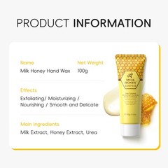 100g Peel-Off Hand Mask Gentle Exfoliating Peel-Off Hand Wax Moisturizing
