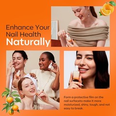 Quick-Dry 15ml Nail Growth Oil with Precision Brush for Flawless Application