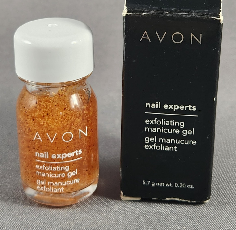 AVON Nail Experts Exfoliating Manicure Gel .20oz NOS