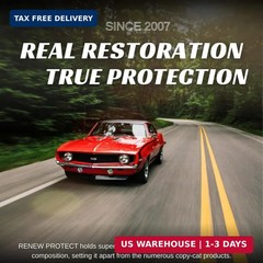RENEW PROTECT – GLOZ, Tire & Trim Treatment, Ceramic-Hybrid Protectant, Lasts Mo