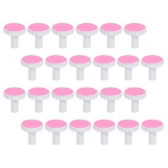 24Pcs Durable Pink Nail Grinding Heads Reusable Replacement Pads for Nail Tool
