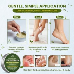 VITAL AFFAIR Tea Tree Oil Balm – Soothing Care for 4 Ounce (Pack of 1)