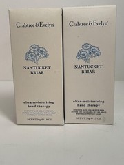 CRABTREE & EVELYN NANTUCKET BRIAR HAND THERAPY 1.8 0Z. (X2) NIB DISCONTINUED
