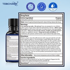 Toenail Fungus Treatment with 25% Undecylenic Acid, Toe Black