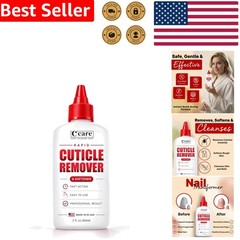 Professional Cuticle Remover 2oz – Rapid Gel, Hydrating Aloe, Almond Oil Formula