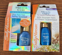 2PCS NIB SALLY HANSEN MIRACLE CURE #3031 STRENGTH CLEAR .45 oz EA**READ DESCRP**