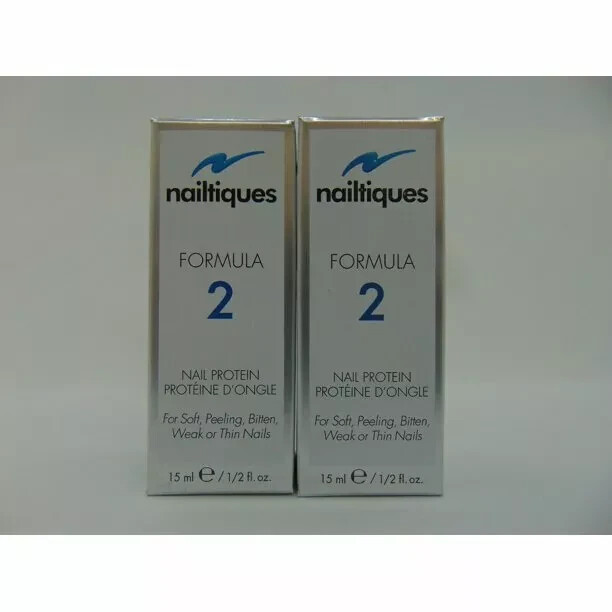 Nailtiques FORMULA 2 NAIL PROTEIN for SOFT, PEELING, WEAK Nails 0.5 oz Pack 2