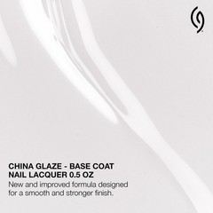 China Glaze CG Strong Adhesion Base Coat – Clear 0.5 Fl Oz (Pack of 1),