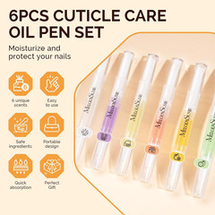 6Pcs Cuticle Oil Pen Set,Nail Moisturizing Cuticle Oil Enriched with Vitamin …