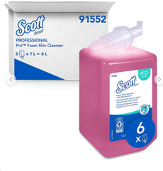 6 Refills Scott Pro Foam Hand Soap, 1000 mL, Light Floral 91552 P10K