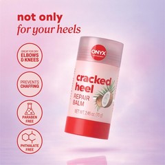 Onyx Professional Cracked Heel Repair Balm 2.46 Ounce (Pack of 1), Clear