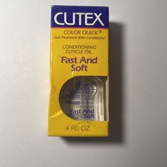 Vtg Cutex Color Quick Nail Treatment With Conditioner Fast Soft 4 NOS 0.4 fl oz