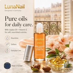 LunaNail Verona Peach Glow Cuticle Oil Roll-On Serum 11ml