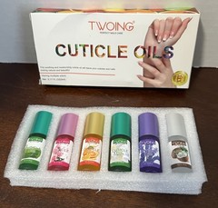 Twoing Soothing and Moisturizing Cuticle Oil 6 Pk Different Scents NIB On Sale!!