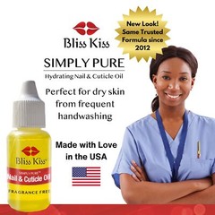 NAIL OIL Cuticle Dropper Strengthener with Vitamin E Jojoba 2 Pack BLISS KISS