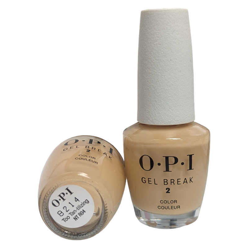 OPI- Gel Break 2 Nail Treatment Color – Too Tan-tilizing Tan NTR04 0.5 fl oz