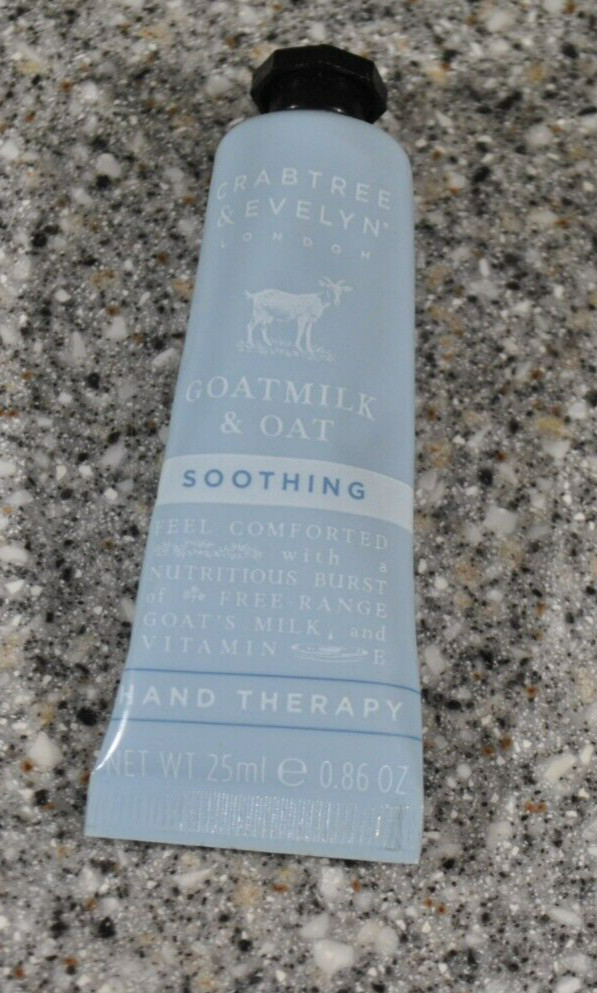 Crabtree & Evelyn GOATMILK & OAT Soothing Hand Therapy .86 oz/25 mL, NEW