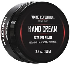 Viking Revolution Men’s Hand Cream – Repair Cream for Dry, Cracked Vitamin E(3.5