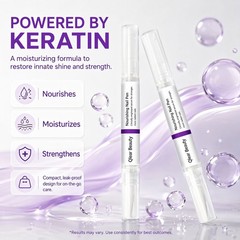 Qlear Beauty Keratin Nail Pen, Cuticle Repair Strengthening Nail Serum Treatment