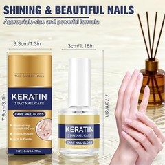 Moisturizing Keratin Nail Care Oil – Strengthens & Glossy Finish, Aloe Vera & La