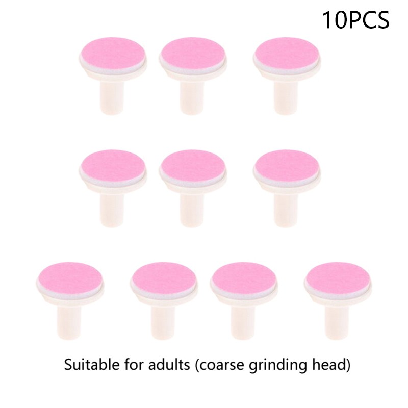10pcs Abrasive Paper Baby Nail File Pads Nail Grinding Heads Infant