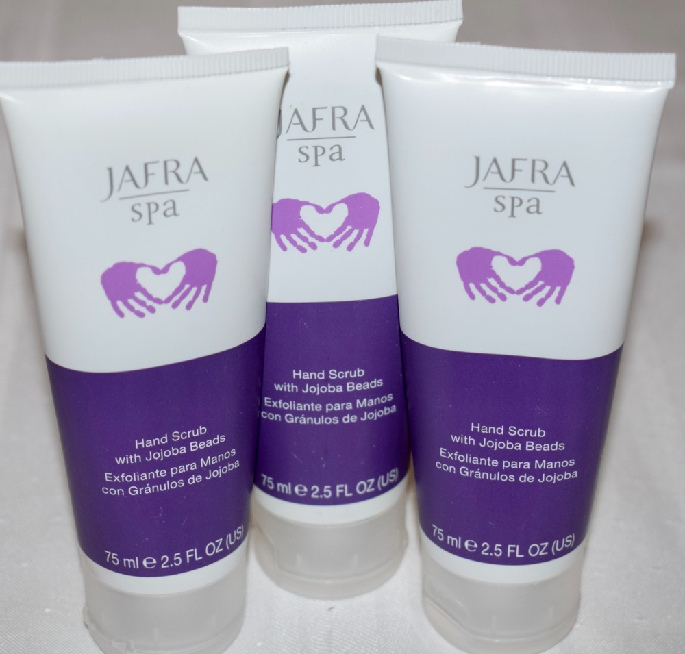 Lot Of 3 Jafra Spa Care Hand Scrub With Jojoba Beads 2.5 Fl Oz ~ NEW