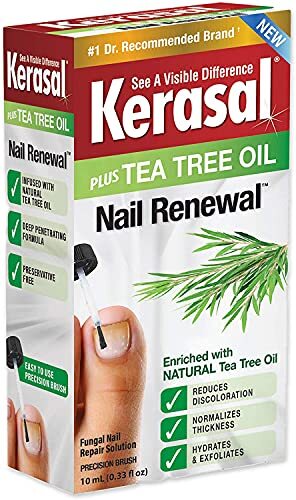 Renewal Nail Repair Solution with Tea Tree Oil for Discolored and Damaged Nai…
