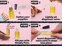 Nail Care Headquarters Refillable Holographic Cuticle Oil Pen for Nails – Empty