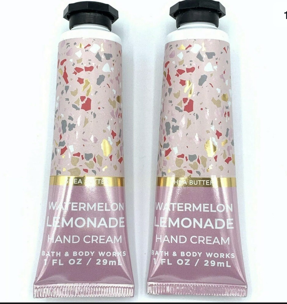 Bath & Body Works Watermelon Lemonade Shea Butter Hand Cream X2