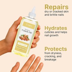 Luxury Sweet Almond Cuticle Oil – 8oz Spa Treatment for Healthy Nails