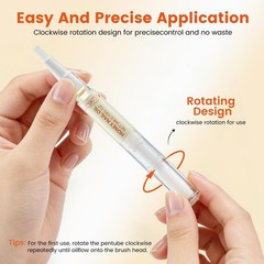 Honey Nail Oil Treatment for Growth and 0.1 Fl Oz (Pack of 1), Orange