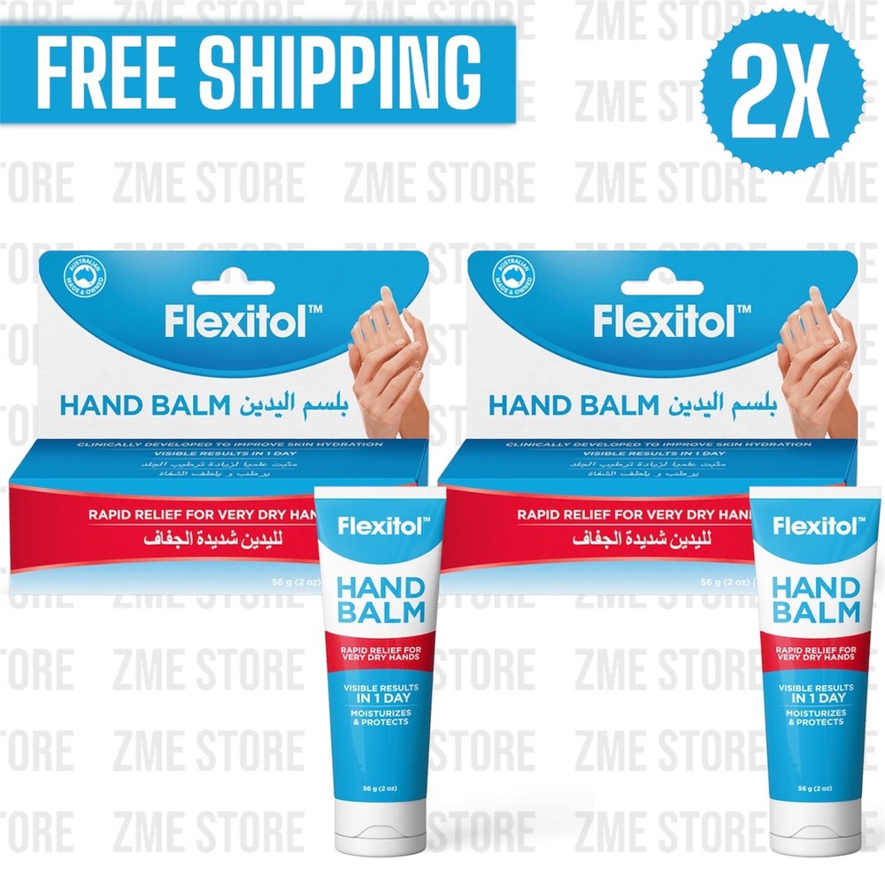 2X Flexitol Hand Balm Rapid Relief For Very Dry Hand 56g (2oz )