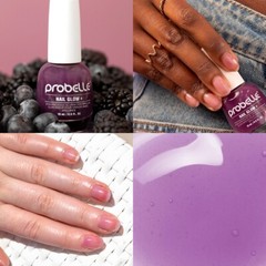 Probelle Nail Glow + Nail Strengthener and Hardener with Sheer Jelly Tint Finish