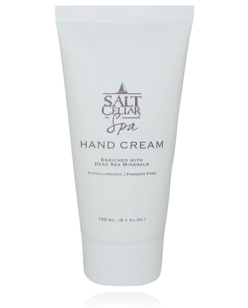Salt Cellar Spa Dead Sea Hand Cream Enriched Glycerine Olive Oil 5.1 & 1.4 oz