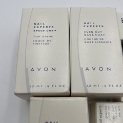 Vintage Avon Nail Experts Nail Care Lot: top shine, even out base coat