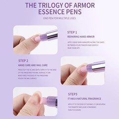 Ceramic Cuticle Oil Pusher Pen -3 in 1 Cuticle Remover Pen for Nails, Nail Care