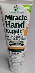 Miracle Hand Repair Cream with Pure Aloe Vera ~8 oz Also Great For Feet!! Sealed