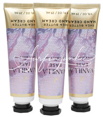 Bath & Body Works Vanilla Ease Shea Butter Hand Cream 1oz 3pc Mini Travel New