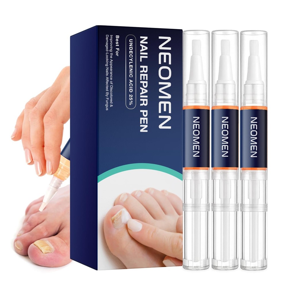 Fungal Nail Pen, Toenail Fungus fungus 0.1 Fl Oz (Pack of 3), Blue