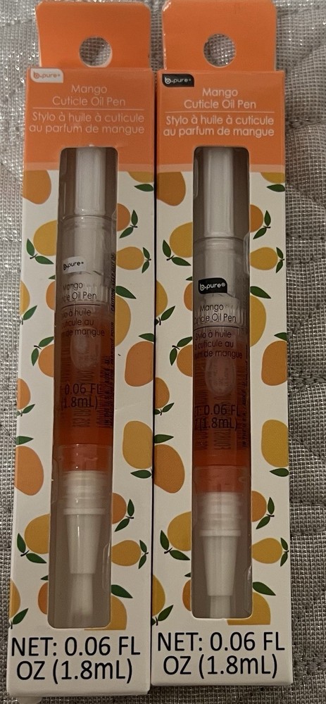 Lot Of 2 B Pure Mango Cuticle Oil Pens 0.06 fl oz Brand New