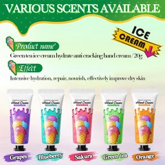 Set Of 5 Ice Cream Scented Deeply Nourish Hand Lotion Ice Cream Hand Cream